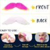 48 Pcs Fake Mustaches, Self Adhesive Fake Beard, Novelty Hairy Beard