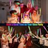 148 PCS Glow in the Dark Party Supplies, 16 PCS Glow Fiber Optic Wands