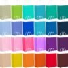 qiqee 48PCS Small Gift Bag with Handles Bulk 24 Colors Paper Party Bags 8.3"x6"x3"