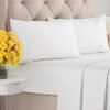 Queen Size 4 Piece Sheet Set - Comfy Breathable & Cooling Sheets