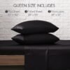 MR&HM Satin Bed Sheets, Queen Size Sheets Set, 4 Pcs Silky Bedding Set with 15 Inches