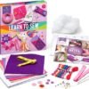 Craft-tastic Learn to Sew Kit – 7 Fun Projects and Reusable Materials to Teach Basic Sewing Stitches