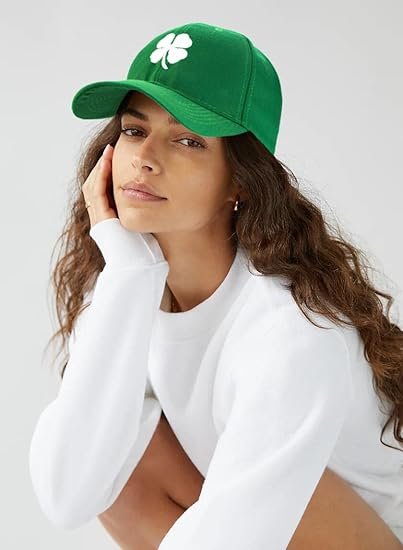 Ireland Irish 4 Leaf Clover St. Patrick's Day Hat for Men Women
