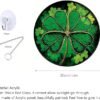 MATIHAY Shamrock Clover Acrylic Window Hanging, St Patrick's Day Decorations Good Luck Clover