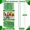 Mardi Gras Beads, 120 PCS Mardi Gras Accessories, 33 IN Green Bead Necklaces, St Patricks Day