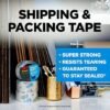 Scotch Heavy Duty Shipping Packing Tape, Clear, 1.88 in. x 54.6 yd., 6 Tape Rolls