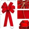 Iceyyyy 6 PCS Large Christmas Bow - 30.7" x 10.6" Christmas