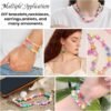 DULEFUN 960pcs Polymer Clay Beads Charms Bracelet Kit 24 Styles Cute Fun Clay Flower Butterfly Heart Animal Letter Pony Beads