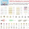 Redtwo 23000 Pcs Clay Beads Bracelet Making Kit 144 Colors 7 Boxes Flat Polymer