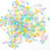 Gxueshan 1000 Pcs Acrylic 9 Color Pony Beads 6x9mm Bulk Glow in The Dark for Necklace Friendship Bracelet Making