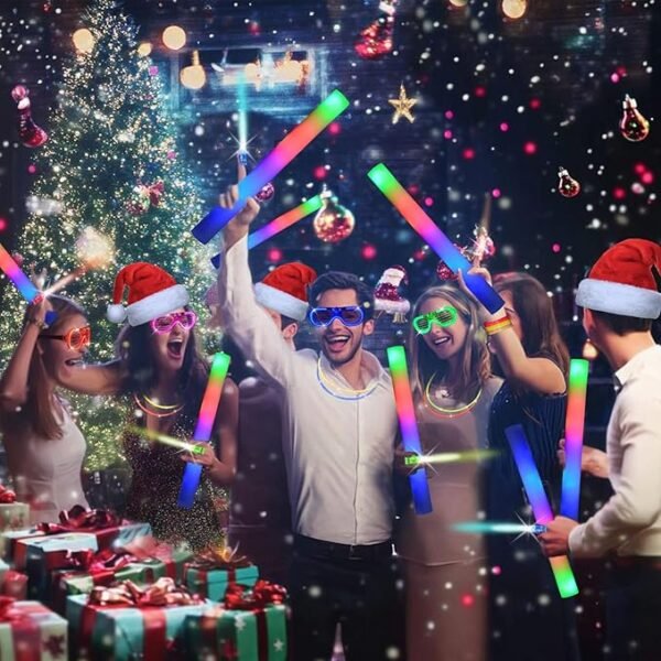 280 PCS Glow in the Dark Party Supplies 20 PCS Foam Glow Sticks 20 PCS LED Glasses 40 PCS Finger Lights 200 PCS Glow Sticks