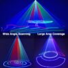 DJ Laser Party Lights, 3D Animation RGB Laser Stage Lighting, DMX512 Music Sound Activated Disco Projector Lights