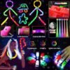 New Year Party Favors for Adults Kids, Glow Party Favors, Neon Light Up Party Favors 27 Rave Accessories, 56 LED Light Up Toys