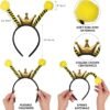Funcredible Bee Headband, Bee Glasses and Bee Wings