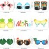 Ocean Line Luau Party Sunglasses - 9 Pairs Funny Hawaiian Glasses