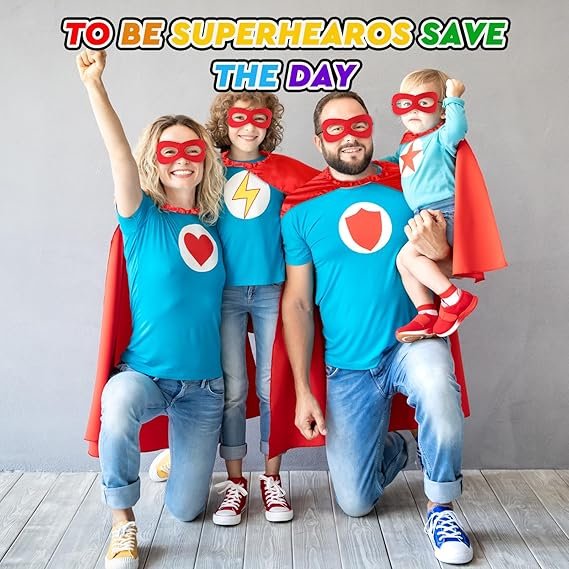 Leyndo 16 Set Party Capes and Masks Bulk for Women Men Group