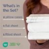 Queen Size 4 Piece Sheet Set - Comfy Breathable & Cooling Sheets