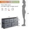 WLIVE Dresser for Bedroom with 5 Drawers, Wide Chest of Drawers