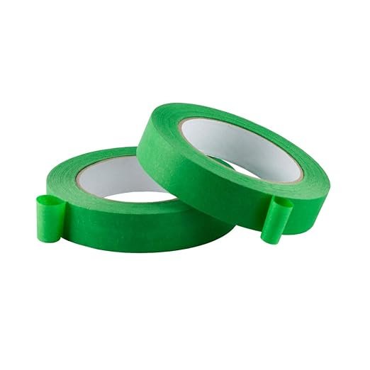 Lichamp 10 Pack Green Painters Tape 1 inch, Medium, 1 inch x 55 Yards x 10 Rolls