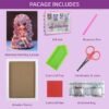 5D Diamond Painting Kits, Gem Art for Kids DIY Paint-by-Number Kits with Frame Arts and Crafts