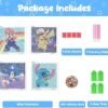 4 Pack Diamond Art Painting Kits for Kids - Arts and Crafts for Kids Ages 8-12