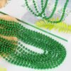 Mardi Gras Beads, 120 PCS Mardi Gras Accessories, 33 IN Green Bead Necklaces, St Patricks Day