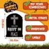 25.6inches Black Halloween Decorations Outdoor