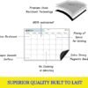 Quick Canary  Monthly Calendar Whiteboard for Fridge  17x12