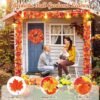 2 Pack Fall Maple Leaf Garland 5.7Ft/Piece Artificial Autumn Maple Leaves Garland