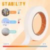 SEBETOW Masking Tape Bulk 10 Packs 0.75 Inch, White Beige