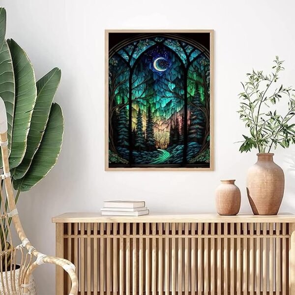bleihum Starry Night Diamond Painting Kits- Tree Diamond Art for Adults