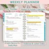 Ymumuda 8.4" X 6", Spiral Planner Notebook with Stickers