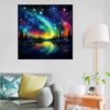 Ekuxom Starry Night Diamond Painting Kits for Adults, Aurora Diamond Art Kits for Adults