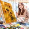 Soucolor Art Supplies, 192-Pack Deluxe Art Set Drawing Painting Supplies Art Kit with Acrylic Pad