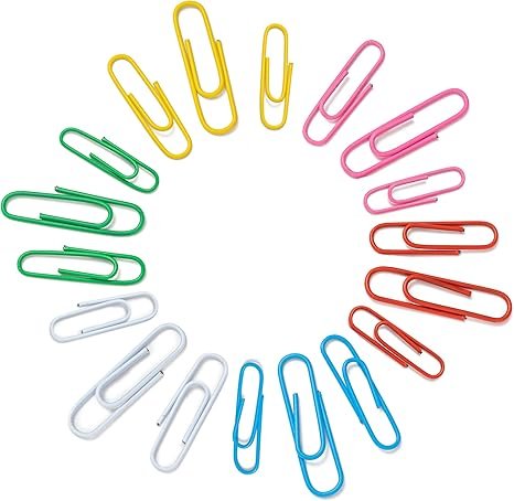 Bflaae Paper Clips Assorted Sizes, Small Medium Large Jumbo, Pack of 350