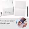 Thank You Cards with Kraft Envelopes and Matching Stickers, Bulk Pack of 100, 4x6 Inch Minimalistic Design