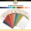 qiqee 60-Packs Paper Bags with Handles Bulk 8.26"×6"×3.15" Small Gift Bags 16 Different Senior Color Bags