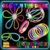 PartySticks Bulk Party Supplies 205 Piece Glow in The Dark 100 Glow Sticks with Eye Glasses