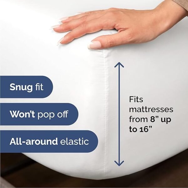 Queen Size 4 Piece Sheet Set - Comfy Breathable & Cooling Sheets