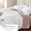 Bedsure Queen Comforter Set - White Comforter