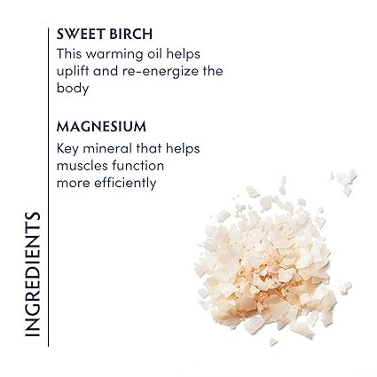 Naturopathica Sweet Birch and Magnesium Bath Flakes, Soothing Daily Bath Soak for Sore Muscle Relief