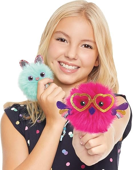 Make It Real DIY Cuddle Mob Kit - Create 4 Adorable Pom Pom Characters with 36 Pieces