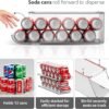 Sorbus Soda Can Organizer for Refrigerator Stackable Can Holder Dispenser with Lid