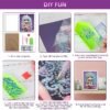 Ice Cream Girl Diamond Painting Kits, 5D Gem Art for Kids DIY Paint-by-Number Kits with Frame Arts and Crafts