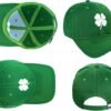 Ireland Irish 4 Leaf Clover St. Patrick's Day Hat for Men Women