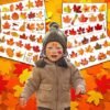 103 PCS Fall Leaf Happy Birthday Party Decorations Favors Supplies Temporary Tattoos Decor