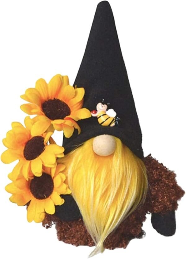 Gnome Plush Decorations for Home, Spring Summer Sunflower Decor