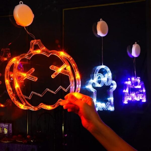 LOLStar Halloween Decorations 3 Pack Orange Pumpkin