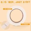 SEBETOW Masking Tape Bulk 10 Packs 0.75 Inch, White Beige