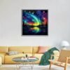 Ekuxom Starry Night Diamond Painting Kits for Adults, Aurora Diamond Art Kits for Adults